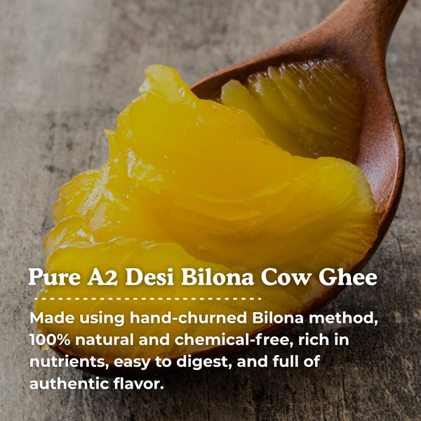 A2 Desi Cow Bilona Ghee – The Golden Elixir ( 16oz )