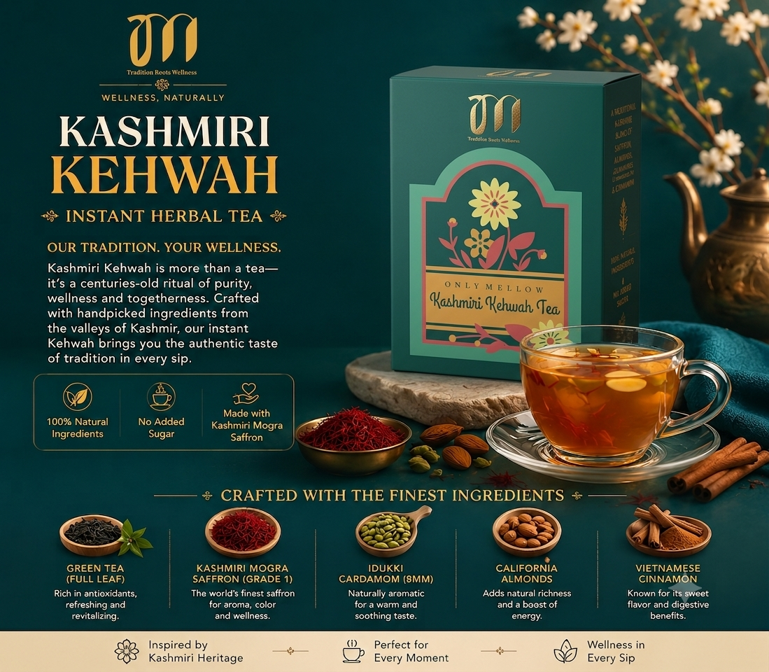 Only Mellow Kashmiri Kehwah Instant Tea
