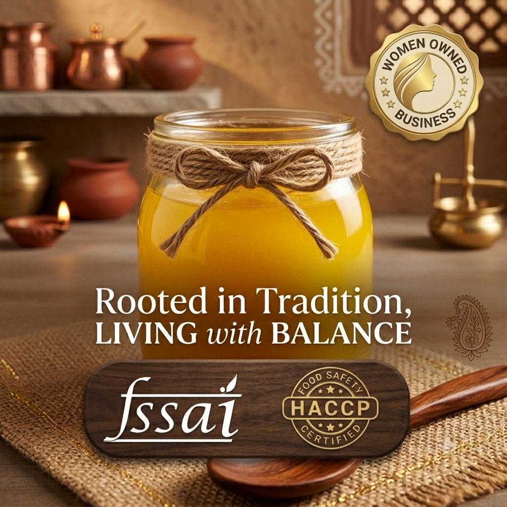 A2 Desi Cow Bilona Ghee ( 500ml/ 16oz )