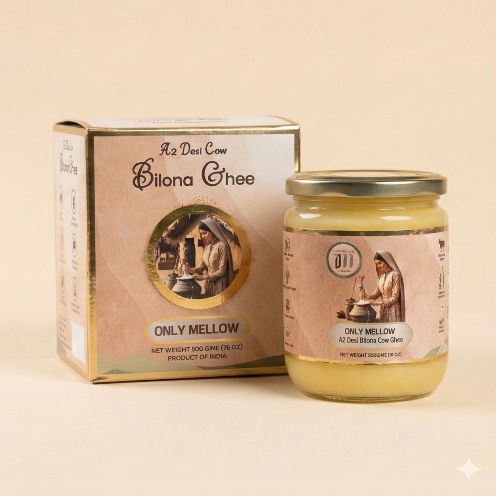 A2 Desi Cow Bilona Ghee ( 500ml/ 16oz )